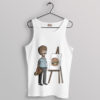 Burgerscape Bob Belcher x Bob Ross Tank Top