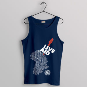 Changed the World Live Aid 1985 Navy Tank Top