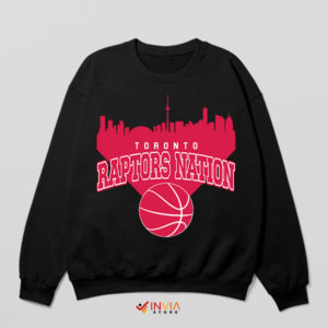 City Driven Toronto Raptors Nation Black Sweatshirt