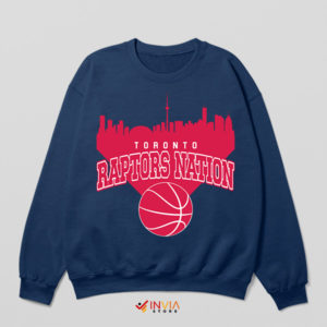 City Driven Toronto Raptors Nation Navy Sweatshirt