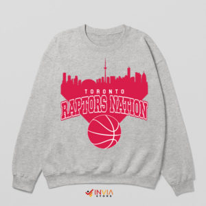 City Driven Toronto Raptors Nation Sport Grey Sweatshirt