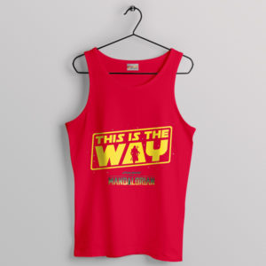 Code of the Mandalore Star Wars Red Tank Top