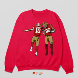 Connections Garoppolo and Kittle 49ers Red Sweatshirt