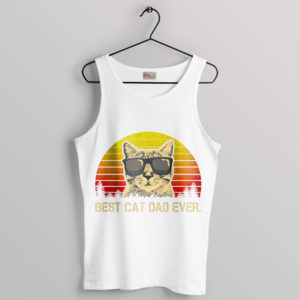 Cuddles Best Cat Dad Retro Tank Top