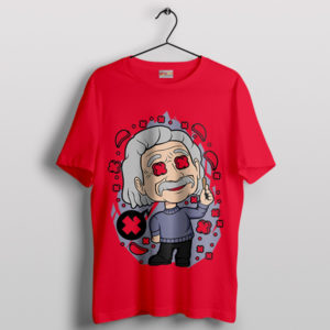 Cuteness Einstein Chibi Science Fashion Red T-Shirt