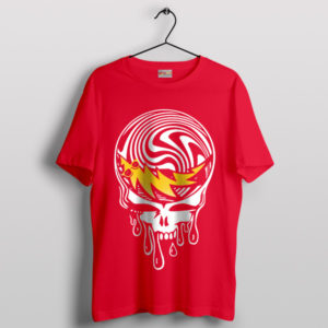 Deadhead Delight Grateful Dead Art Red T-Shirt