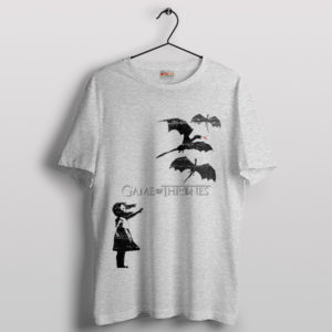 Dragon Dreamscape Banksy GOT Series Sport Grey T-Shirt