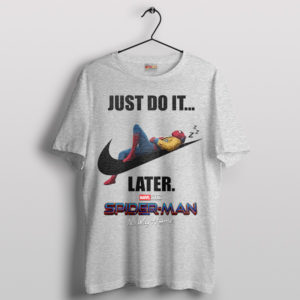 Dreams Just Do It Later Spider-Man Nike Sport Grey T-Shirt