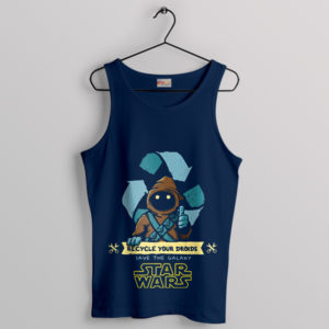 Droid Saviors Jawa Recycling Mission Navy Tank Top