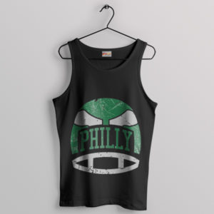 Eagles Era Philly Retro Helmet Vintage Black Tank Top