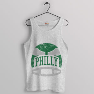 Eagles Era Philly Retro Helmet Vintage Sport Grey Tank Top