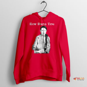 Earth's Messenger Greta Thunberg Red Hoodie