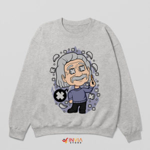 Einstein in Miniature Chibi Genius Sport Grey Sweatshirt