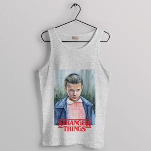 Eleven Secrets Stranger Things Blood Sport Grey Tank Top