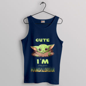 Epic Levels of Cuteness Baby Yoda Navy Tank Top