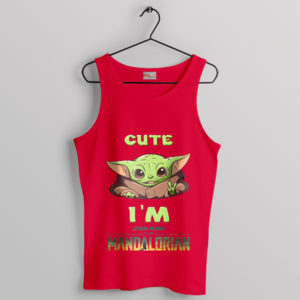 Epic Levels of Cuteness Baby Yoda Red Tank Top