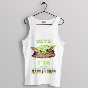 Epic Levels of Cuteness Baby Yoda White Tank Top