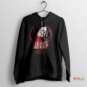 Epic Skull Royalty Princess Rebel Face Black Hoodie