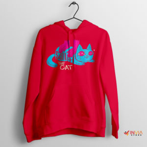 Feline Fun Times Squish That Cat Red Hoodie