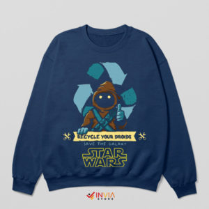 Galactic Eco Warriors Jawa Recycling Navy Sweatshirt