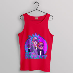 Get Schwifty Secret Agents MIB Red Tank Top