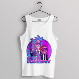 Get Schwifty Secret Agents MIB White Tank Top