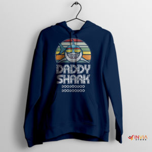 Gifts Daddy Shark Doo Doo Doo Vintage Navy Hoodie