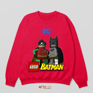 Gotham in Bricks LEGO Batman Fan Art Red Sweatshirt