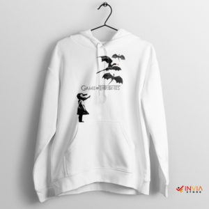 Graffiti Banksy Girl with Dragons Hoodie