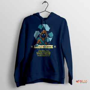 Jawa Eco Crew Recycle Your Droids Navy Hoodie