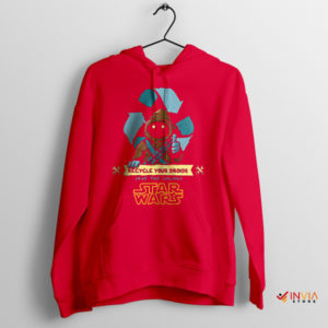 Jawa Eco Crew Recycle Your Droids Red Hoodie