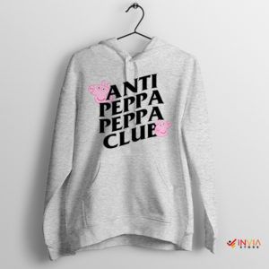 Join the Anti-Peppa Club Parody Sport Grey Hoodie