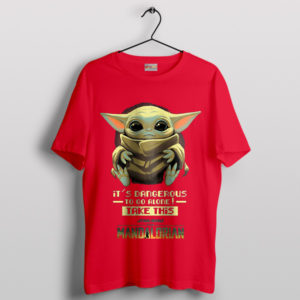 Journey with Grogu The Mandalorian Red T-Shirt