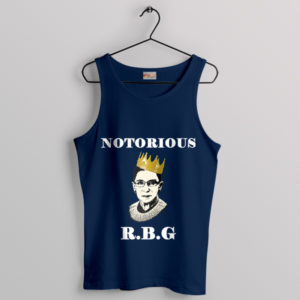 Judicial Legend Notorious RBG Navy Tank Top