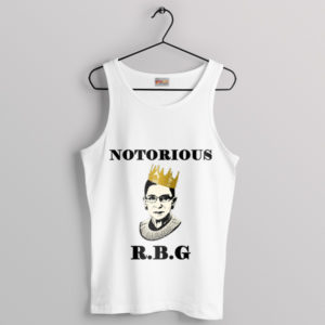 Judicial Legend Notorious RBG White Tank Top