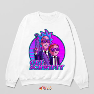 MIB Portal Patrol Rick Morty White Sweatshirt