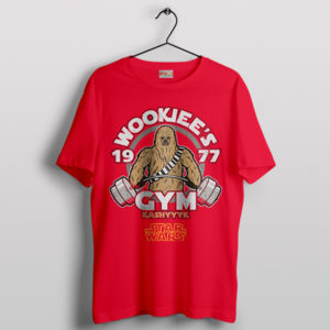 May the Gains Be with You Wookie Red T-Shirt