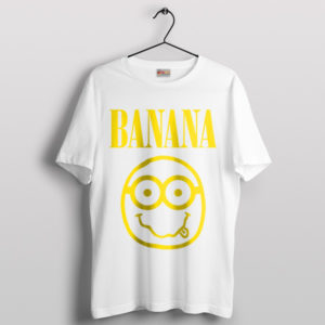 Minions Meet Nirvana Banana Beats White T-Shirt