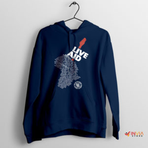 Musical Unity Live Aid Legends 1985 Navy Hoodie