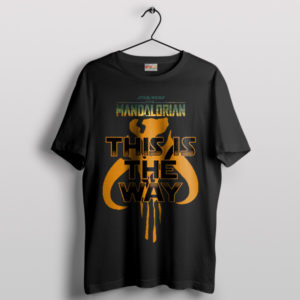 Mythosaur Mark The Mandalorian Badge Black T-Shirt