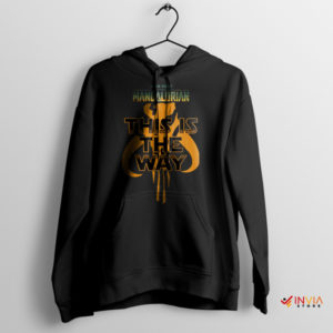 Mythosaur Mastery Mandalorian Symbolic Black Hoodie