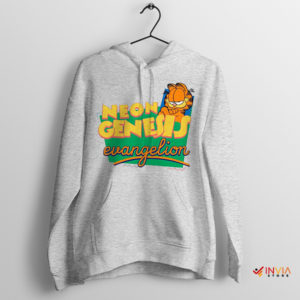 Neon Genesis Evangelion x Garfield Sport Grey Hoodie