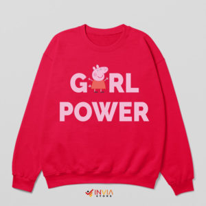 Peppa Girl Power Oink Edition Red Sweatshirt