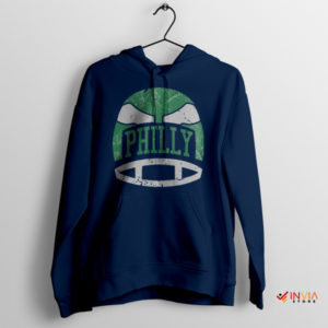 Philly Flashback Retro Helmet Vintage Navy Sweatshirt