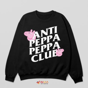 Piggy Anti-Peppa Peppa Club Black Sweatshirt