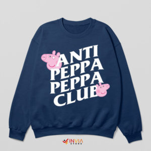 Piggy Anti-Peppa Peppa Club Navy Sweatshirt