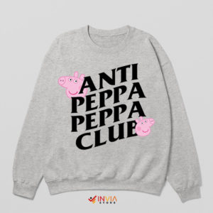 Piggy Anti-Peppa Peppa Club Sport Grey Sweatshirt