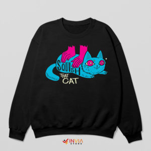 Playful Paws Squish That Cat Meme Sweatshirt