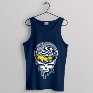 Psychedelic Grateful Dead Fan Art Navy Tank Top