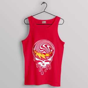 Psychedelic Grateful Dead Fan Art Red Tank Top